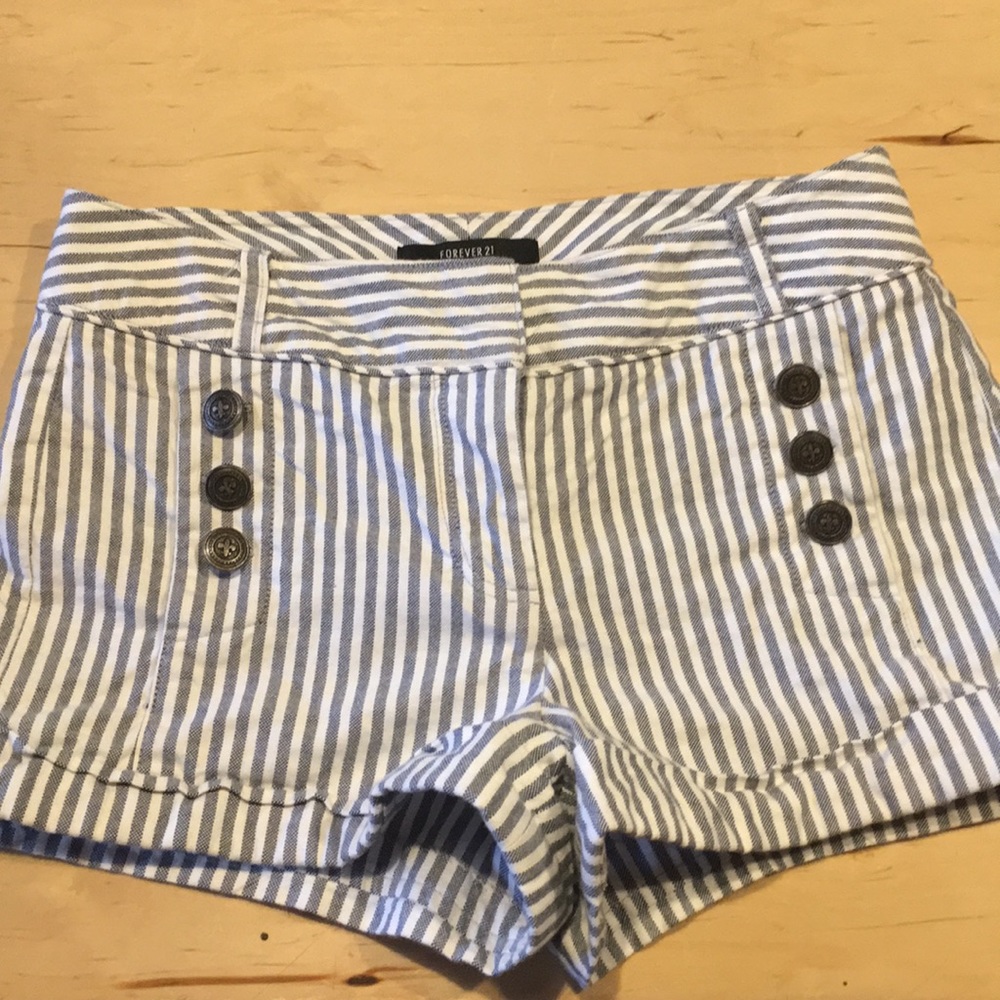 Pinstriped shorts
